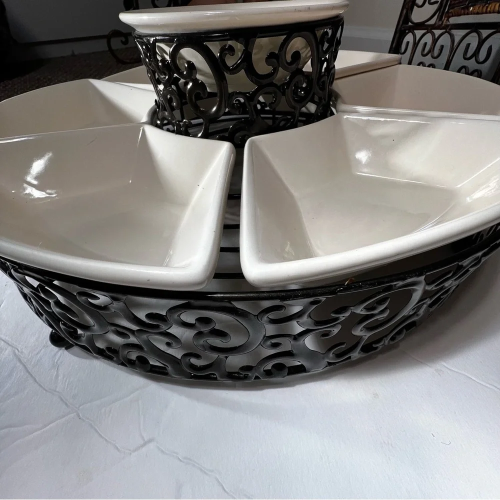 Home Essentials by the Danbury collection 7 Piece Beautiful Serving Dishes‎ NWOT